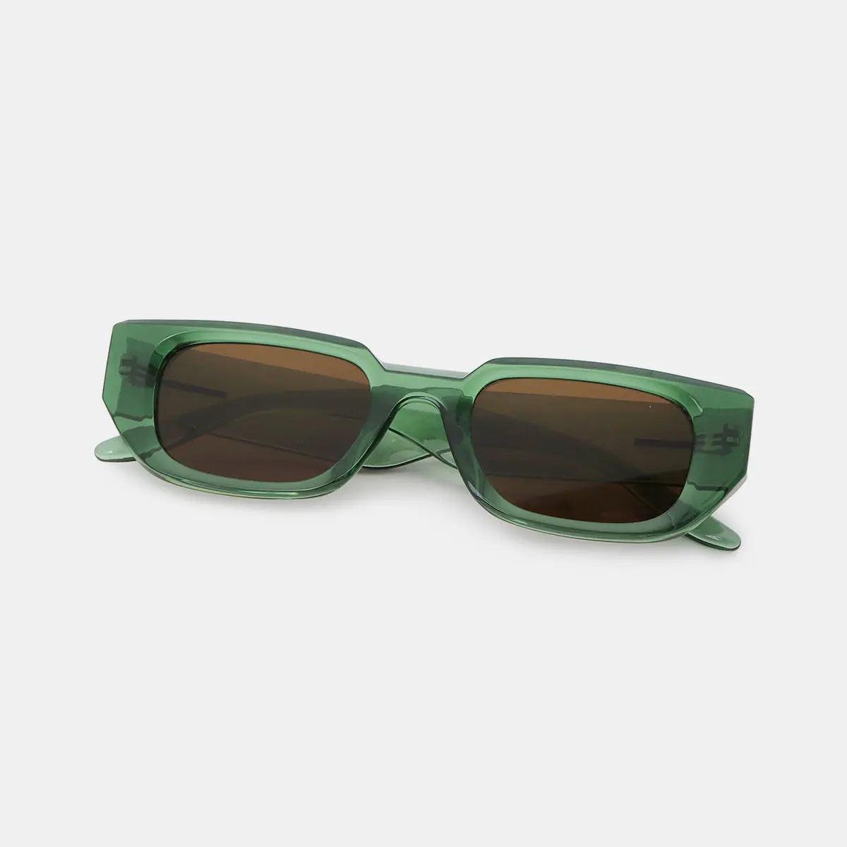 Polycarbonate Frame Rectangle Sunglasses - Urban Trend Fashion