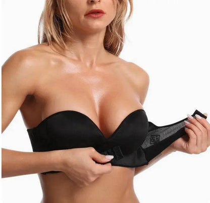 Push Up Bras Strapless Tube Top Non-slip Front Buckle - Urban Trend Fashion