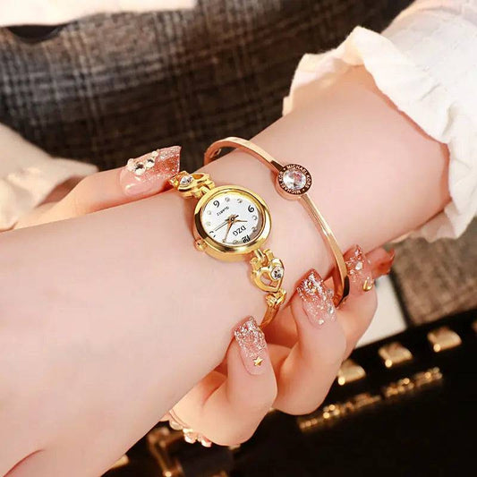 Simple Rhinestone Jewelry For Women Casual Watch - Urban Trend Fashion