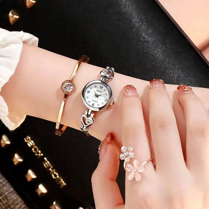 Simple Rhinestone Jewelry For Women Casual Watch - Urban Trend Fashion