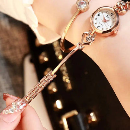 Simple Rhinestone Jewelry For Women Casual Watch - Urban Trend Fashion