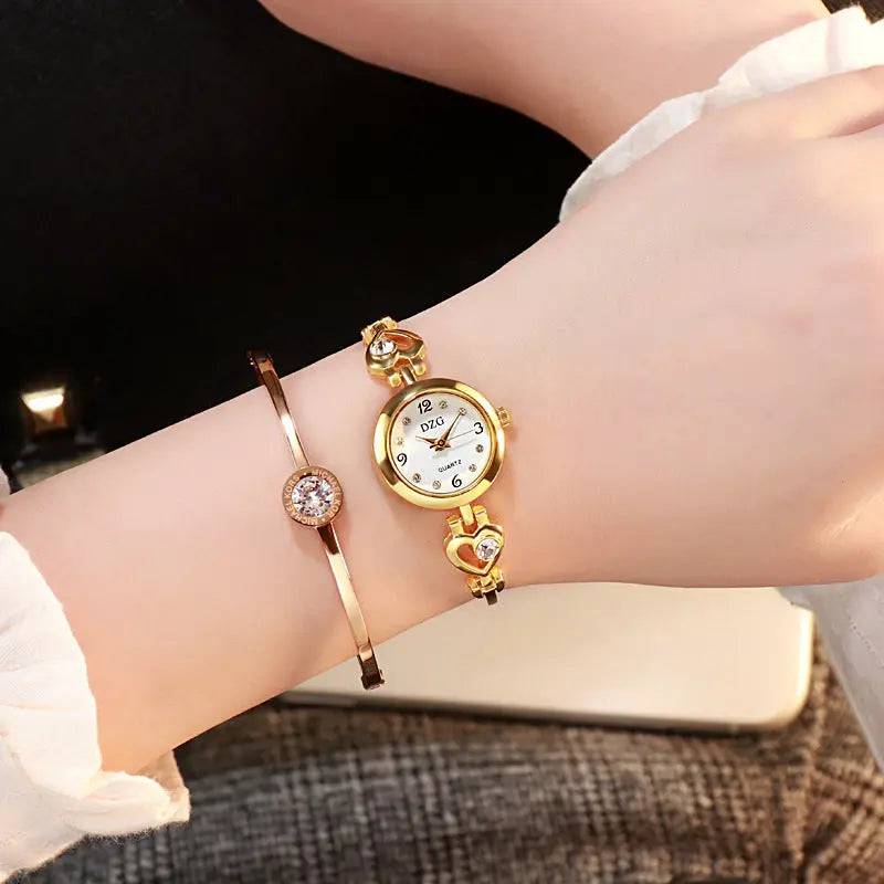 Simple Rhinestone Jewelry For Women Casual Watch - Urban Trend Fashion