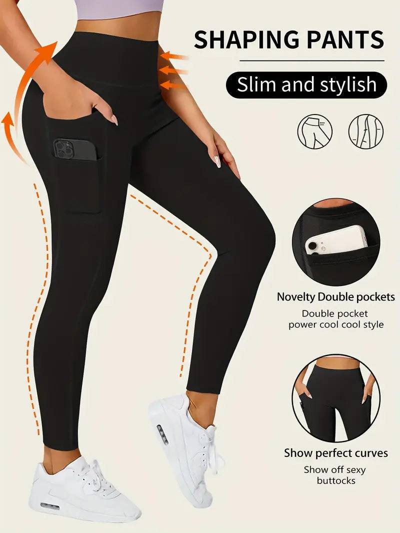 Spring And Summer Women's Two-pocket Tight Sports Pants - Urban Trend Fashion