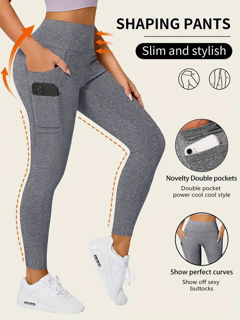 Spring And Summer Women's Two-pocket Tight Sports Pants - Urban Trend Fashion