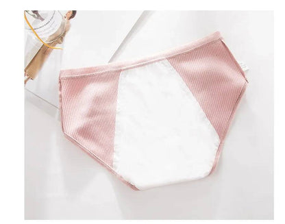 Threaded cotton sanitary panties - Urban Trend Fashion