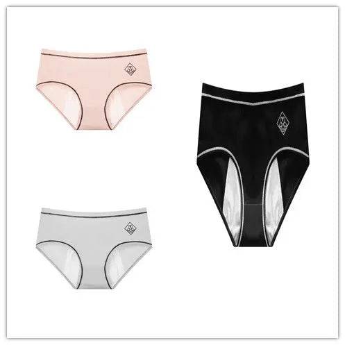 Threaded cotton sanitary panties - Urban Trend Fashion