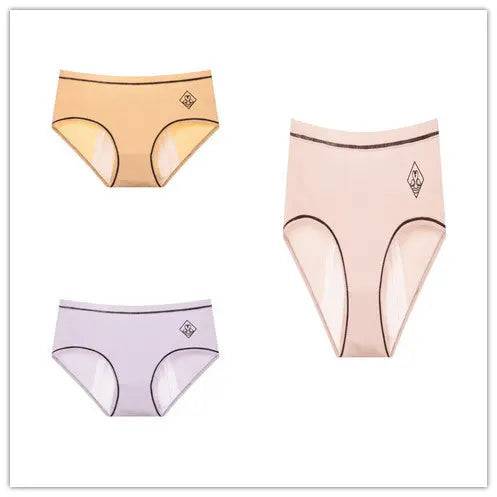 Threaded cotton sanitary panties - Urban Trend Fashion