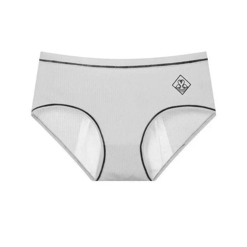 Threaded cotton sanitary panties - Urban Trend Fashion