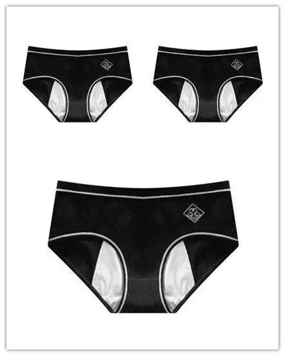 Threaded cotton sanitary panties - Urban Trend Fashion