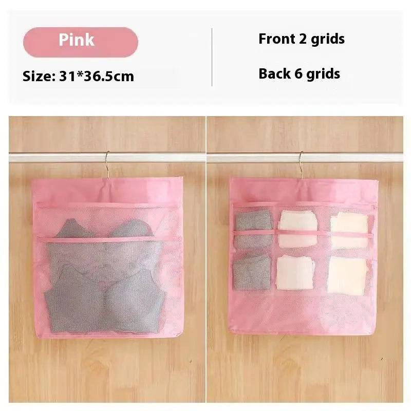 Underwear Buggy Wardrobe Socks Panties Bra Double-sided Hanging Bag With Hook - Urban Trend Fashion