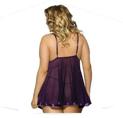 Women Sexy Lingerie Big Code 6XL  Sleepwear Sleepdress - Urban Trend Fashion