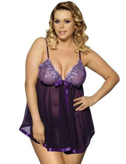 Women Sexy Lingerie Big Code 6XL  Sleepwear Sleepdress - Urban Trend Fashion