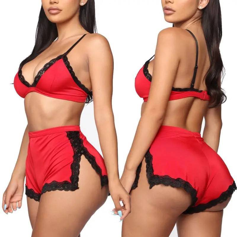 Women Sexy Sleepwear Lingerie Lace Bra - Urban Trend Fashion