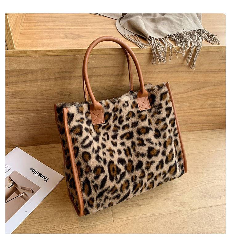 Korean Style Large-capacity Handbag Fashion Western Plush - Urban Trend Fashion