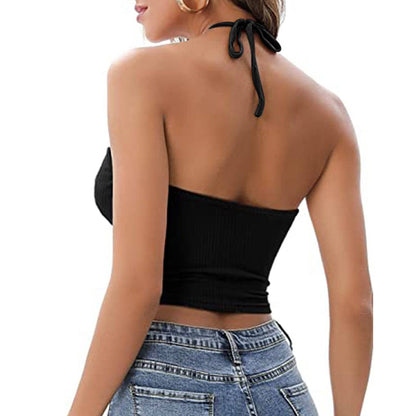 Camisole Halter Vest Women Summer Sexy Hollow Tops - Urban Trend Fashion