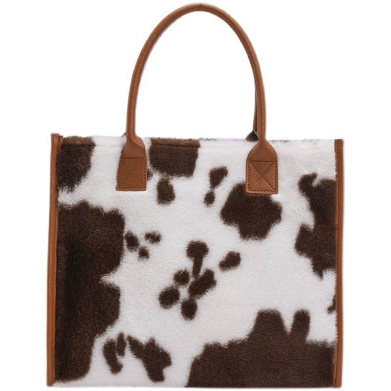 Korean Style Large-capacity Handbag Fashion Western Plush - Urban Trend Fashion