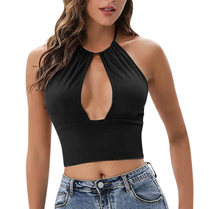 Camisole Halter Vest Women Summer Sexy Hollow Tops - Urban Trend Fashion